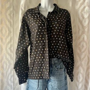 Ann Taylor 💯 silk long sleeve blouse